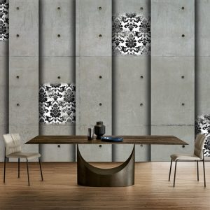 Gri tonlu duvar kağıdı modeli