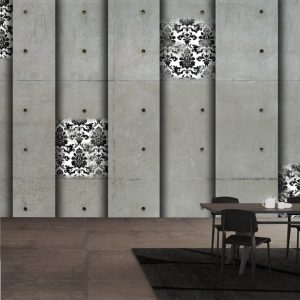 Gri tonlu duvar kağıdı modeli