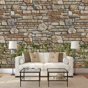 Taş Duvar Motifli Duvar Kağıdı