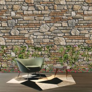 Taş Duvar Motifli Duvar Kağıdı