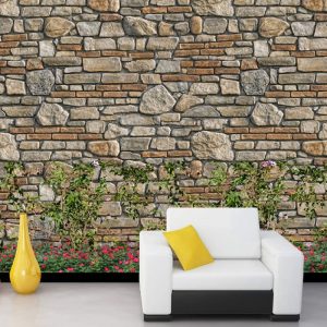 Taş Duvar Motifli Duvar Kağıdı