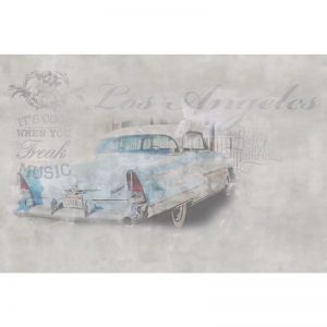 Klasik Araba Görselli Duvar Kağıdı