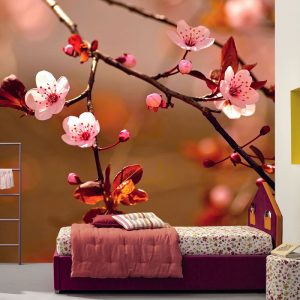 Japon Kiraz Çiçekli Duvar Kağıdı