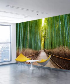 Bambu Ormanı Görselli Duvar Kağıdı