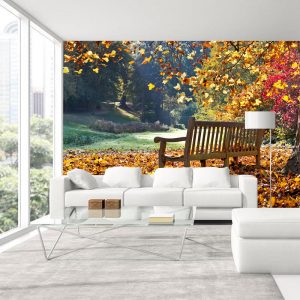Yaprak Döken Ağaç Görselli Duvar Kağıdı